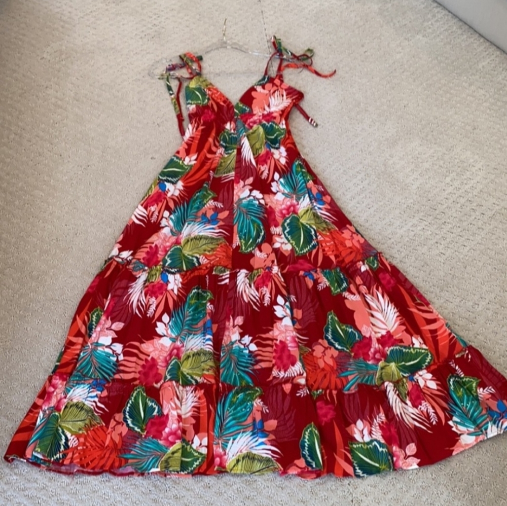 Express maxi floral dress size XXS